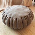 Modern Cushion Fabric Footstool 3d model