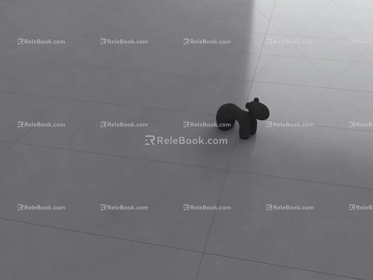 Modern Floor Tile light gray Floor Tile Marble light gray Matte Tile 3d model