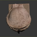 Wooden Furniture Base Displaying Ancient Greek Sculpture Head