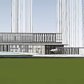 Modern Sales Office Architecture Commercial Architecture Exhibition Hall Art Gallery Architecture 3d model