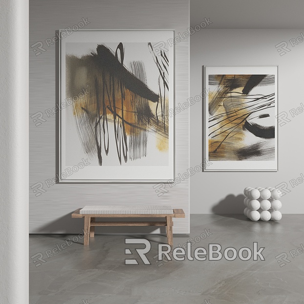 modern abstract painting abstract decorative painting model