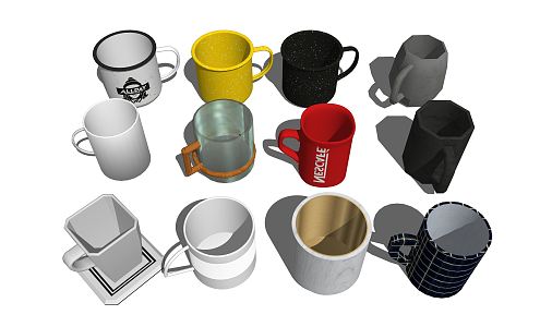 Modern cup water cup 3d model