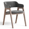 Modern style dining chair 3d model