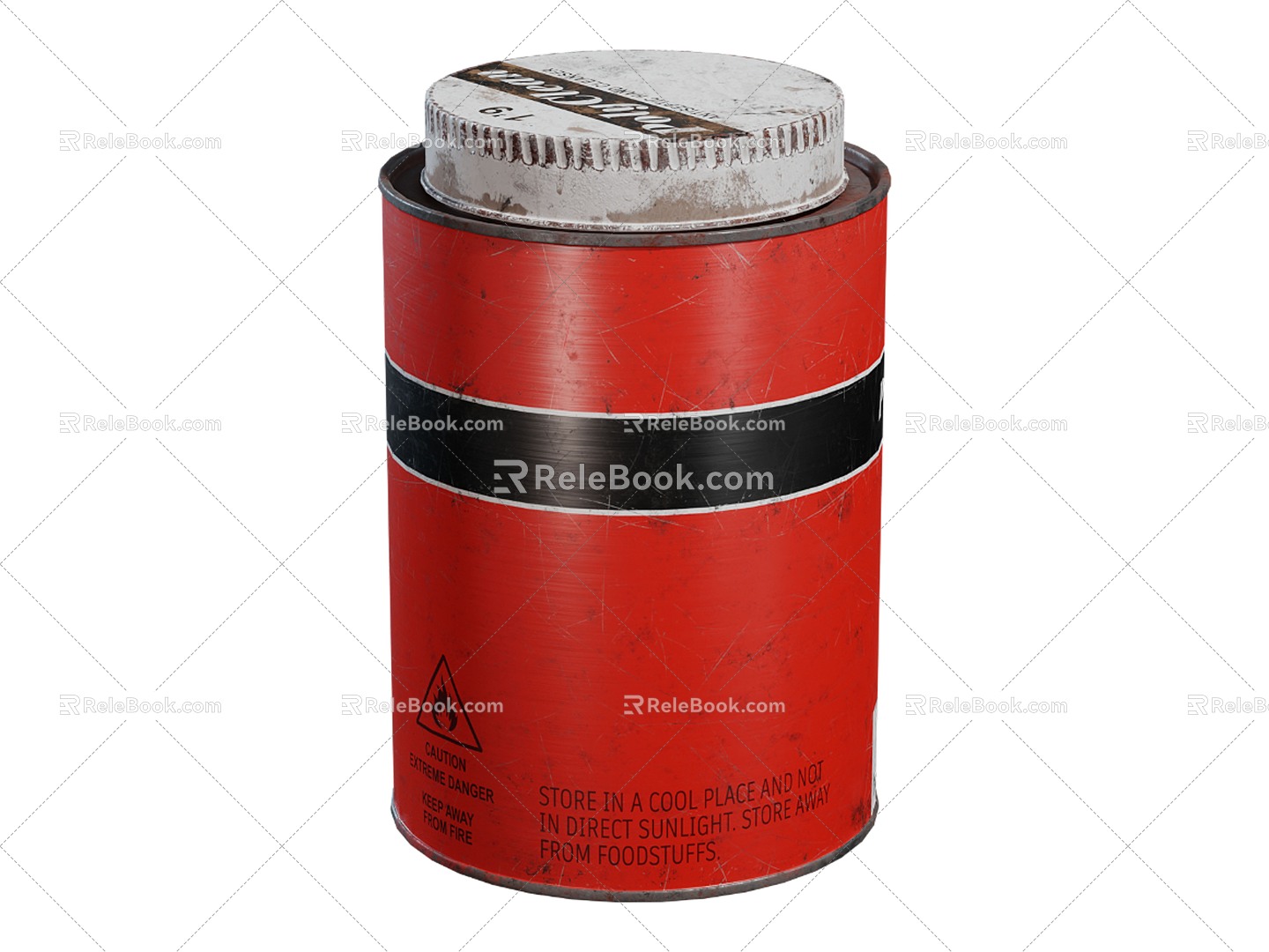 Jar Old Jar Tin Can 3d model