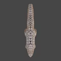Realistic Pangolin 3D Model With Detailed Scaled Body And Armor Texture 3d model