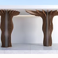 Interior Columns Special-shaped Columns Wooden Decorative Columns Wooden Columns Cylindrical Grille Wooden Columns Square Wooden Columns 3d model