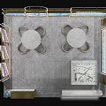 Wanfu Mingdu City Modern Exhibition Hall Interior With Display Screens And Brand Showcases