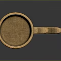 Elegant Handcrafted Wooden Mug With Intricate Carved Patterns And Unique Curved Handle