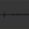 Modern Black Tactical Sniper Rifle With Scope Bipod And Magazine Design