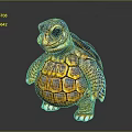 Kupa Super Mary Turtle Cartoon Turtle Snapping Turtle Hawksmouth Turtle Reptile Cold Blooded Animal 3d model