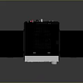 Panasonic Audio System With Two Black Speakers Silver Main Unit Display And Buttons