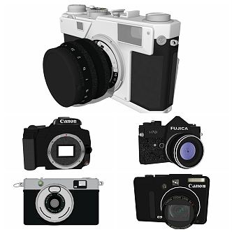 Modern Camera Combination 3d model