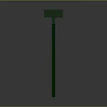 Green And Gold Lightning Shaped Equipment With Frame And Mesh Structure