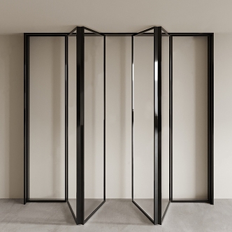 Modern Minimalist sliding door 3d model