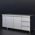 Stainless Steel Kitchen Tableware Set with Cabinets and Drawers for Commercial Kitchen Use