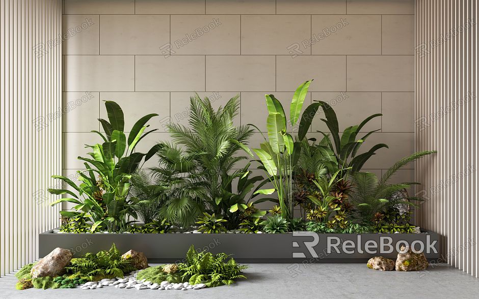 Plant Pile Indoor Landscape Plant Pile Green Plant Flower Landscape Green Plant Courtyard Green Plant Courtyard Small Landscape Green Plant model