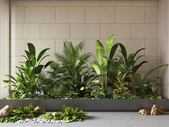 Plant Pile Indoor Landscape Plant Pile Green Plant Flower Landscape Green Plant Courtyard Green Plant Courtyard Small Landscape Green Plant 3d model