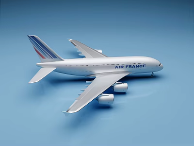 modern airliner 3d model