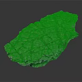 Modern Pavement Trail Stone Pavement Stone Block Pavement 3d model