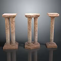 Columns Stone Columns Stone Columns Old Columns Roman Columns Roman Columns Classical Columns Greek Columns 3d model