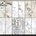 Elegant Marble Wall Panels with Various Natural Textures for Modern Interior Decor Design