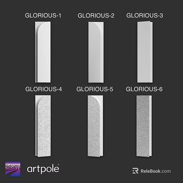 Glorious 4 Glorious 5 Glorious 6 Wall Panel Design Options For Interior Spaces 3d model 