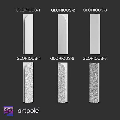 Glorious 4 Glorious 5 Glorious 6 Wall Panel Design Options For Interior Spaces 3d model