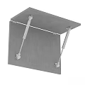 Double Sofa Support Structure With Metal Brackets And Gray Panel Design