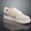 Stylish Casual Sneakers With Pink Green Blue And Orange Color Block Design