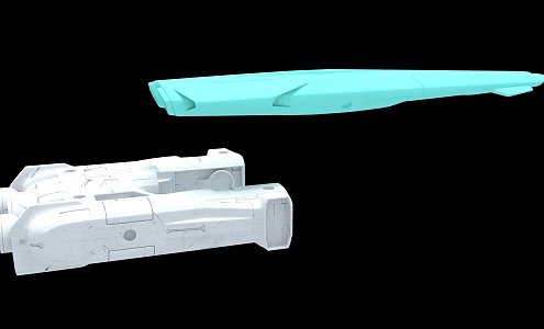 Spaceship Aircraft Science Fiction 3d model