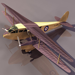 modern aircraft 3d model