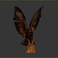 Modern Eagle Carving 3d model