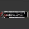 Vintage Steam Train Model With Red And Silver Body Wheels Chimney And Cabin