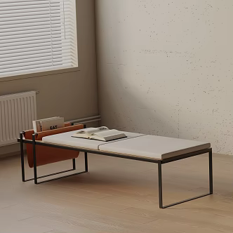 Modern shoe changing stool 3d model