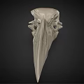 Medical Device 3D Bird Skull Anatomical Model for High Precision Medical Research and Education