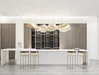 Modern Front Desk 3d model