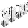 Assorted Modern Shower Head Systems With Different Designs And Functional Features