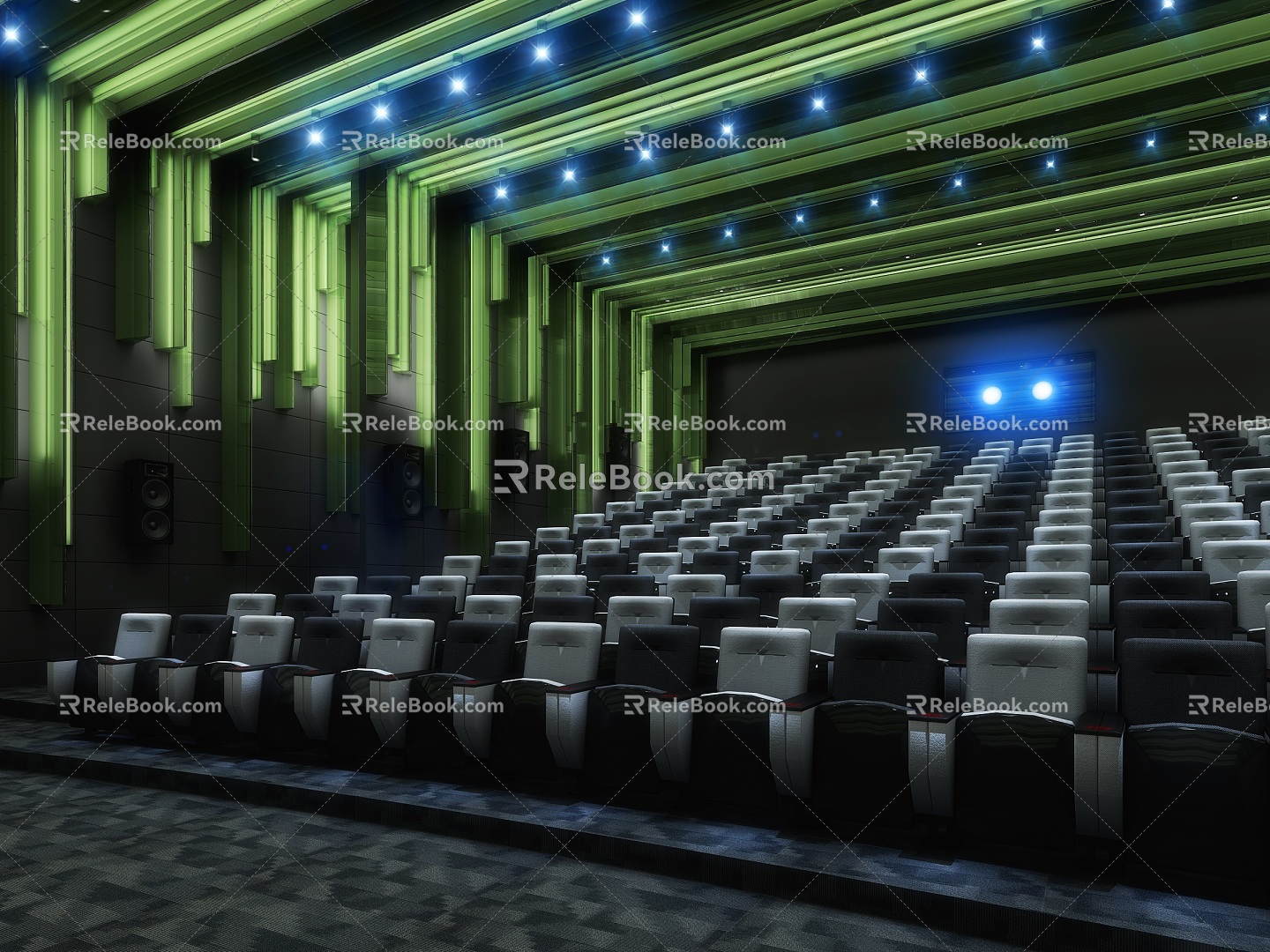 Modern Cinema 3d model