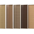 Decorative Screens with Various Textured Patterns and Brown Tones for Interior Home Decor 3d model
