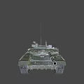 Modern Military Main Battle Tank With Turret Main Gun Tracks And Armor Plating