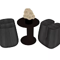 Modern Stool Low Stool Log Stool Shoe Stool Side Table Low Table Round Table Coffee Table Vase Flower Potted Plant 3d model