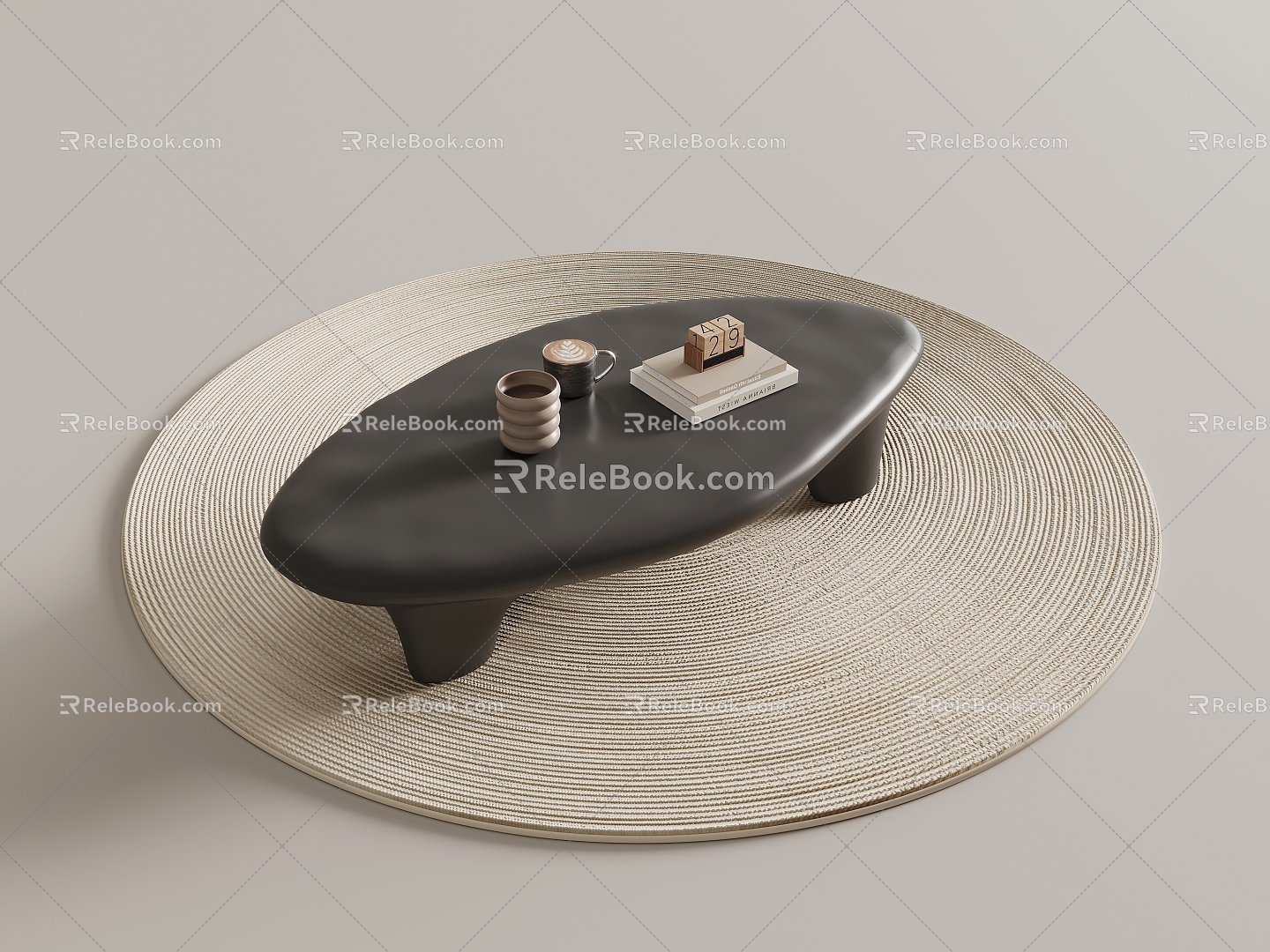 Simple coffee table 3d model