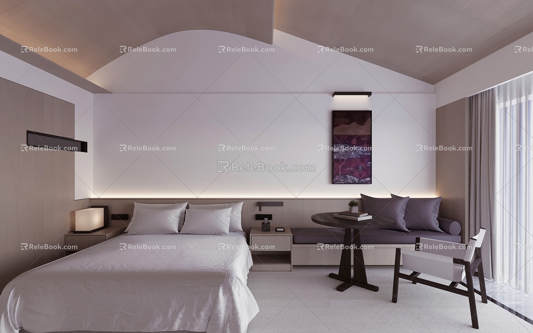 Hotel Rooms Modern Rooms 3d model