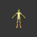 3D Sci Fi Character With Goggles And Armor Outfit Humanoid Design 3d model