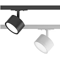 Black And White Track Mounted Spotlights For Modern Interior Lighting 3d model