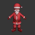 3D Santa Claus Character In Festive Red Outfit With White Beard And Golden Belt