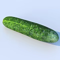 Fresh Whole Cucumbers and Sliced Pieces Placed on Wooden Cutting Board