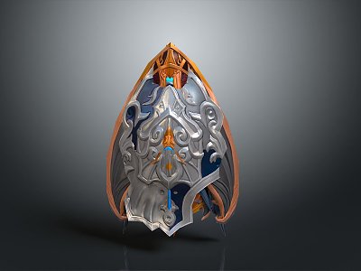 Medieval Shield Ancient Shield Defensive Weapon Ancient Shield Iron Shield Protective Shield Wooden Shield 3d model