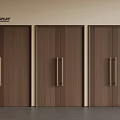 Elegant Wooden Double Doors Display With Various Designs And Brass Handles