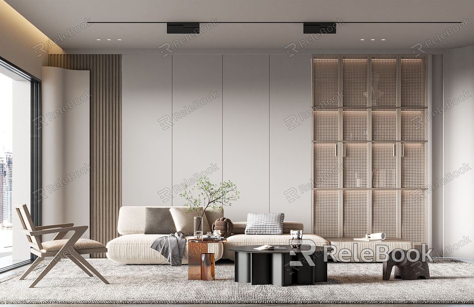 modern living room model